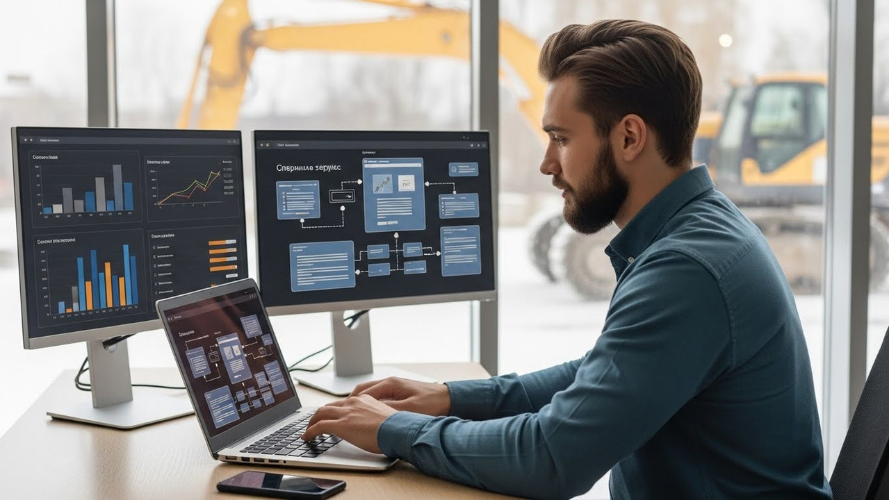Онлайн продвижение сервиса ремонта спецтехники и поиск заявок