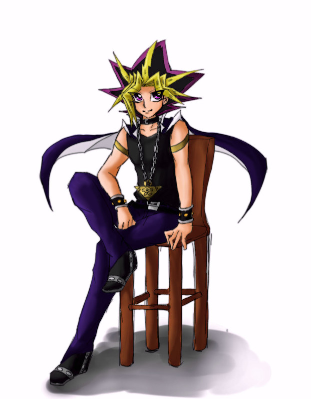 Hình vẽ Atemu (Yami Yugi) bộ YugiOh (vua trò chơi) 1_Atemp_48