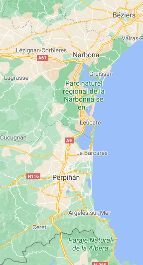 PERPIGNAN, NARBONNE, ... (Dptos. P. Orientales y Aude) - Diarios - Itinerarios, Region-Francia (19)