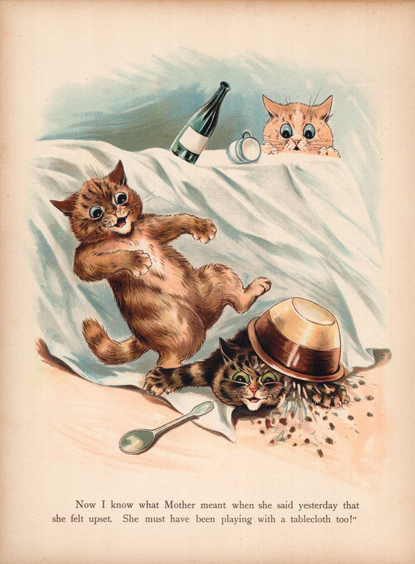 Louis Wain - Louis Wain Cats (chromolitho) - (MeisterDrucke-243549)