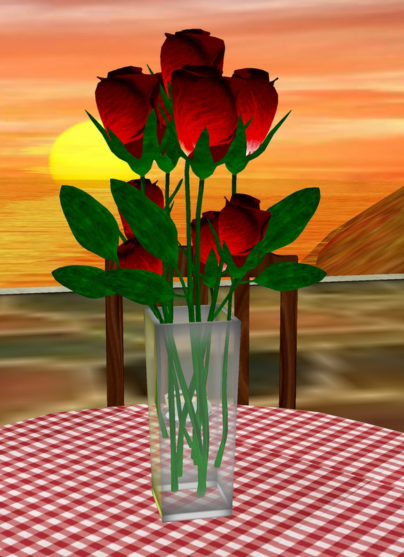 Vase-Roses