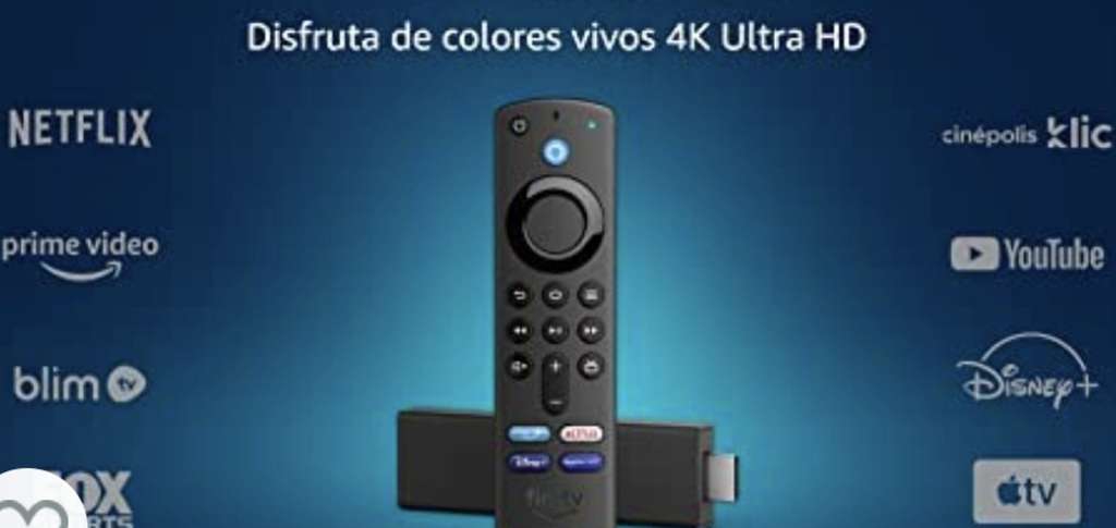 Linio: Fire TV Stick 4K con control remoto por voz Alexa (incluye control de TV) y Dolby Vision 