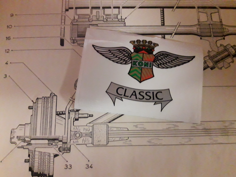 Sticker Koni Classic amortisseur Traction