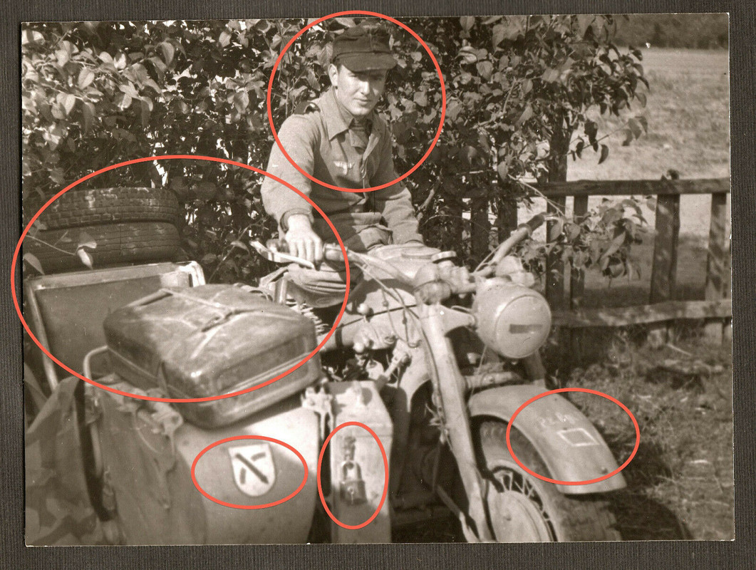 Orig. Foto 6.Panzer-Division Sommer 1944 Ukraine Zündapp KS 750 (2)