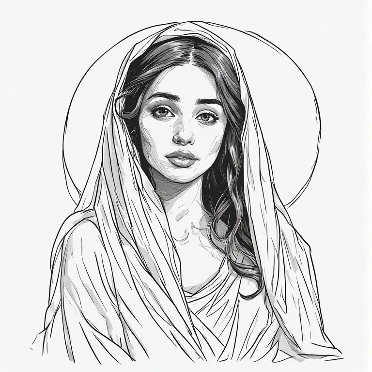 Madonna-l-Line-drawing-natural-(32)