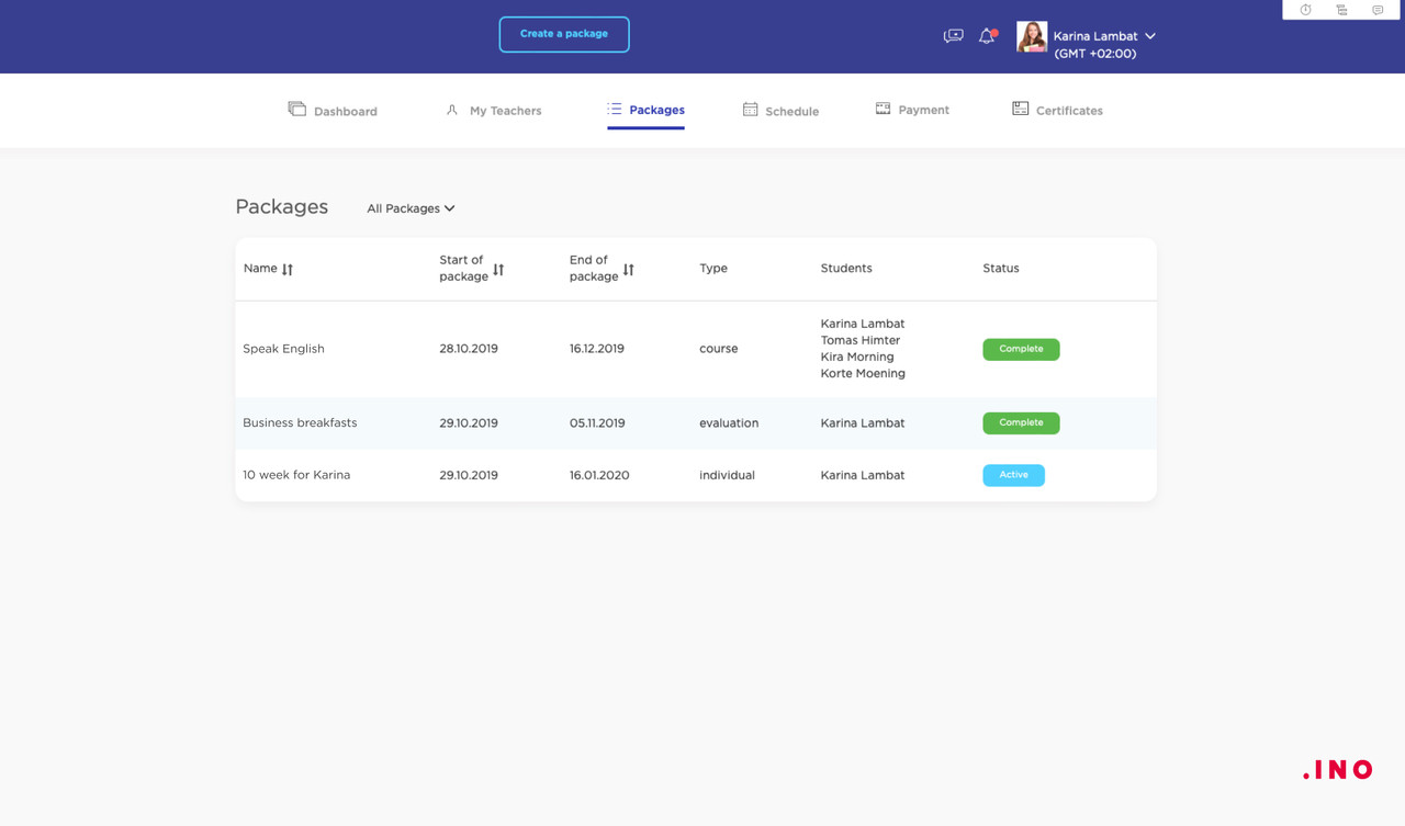 Личный кабинет студента