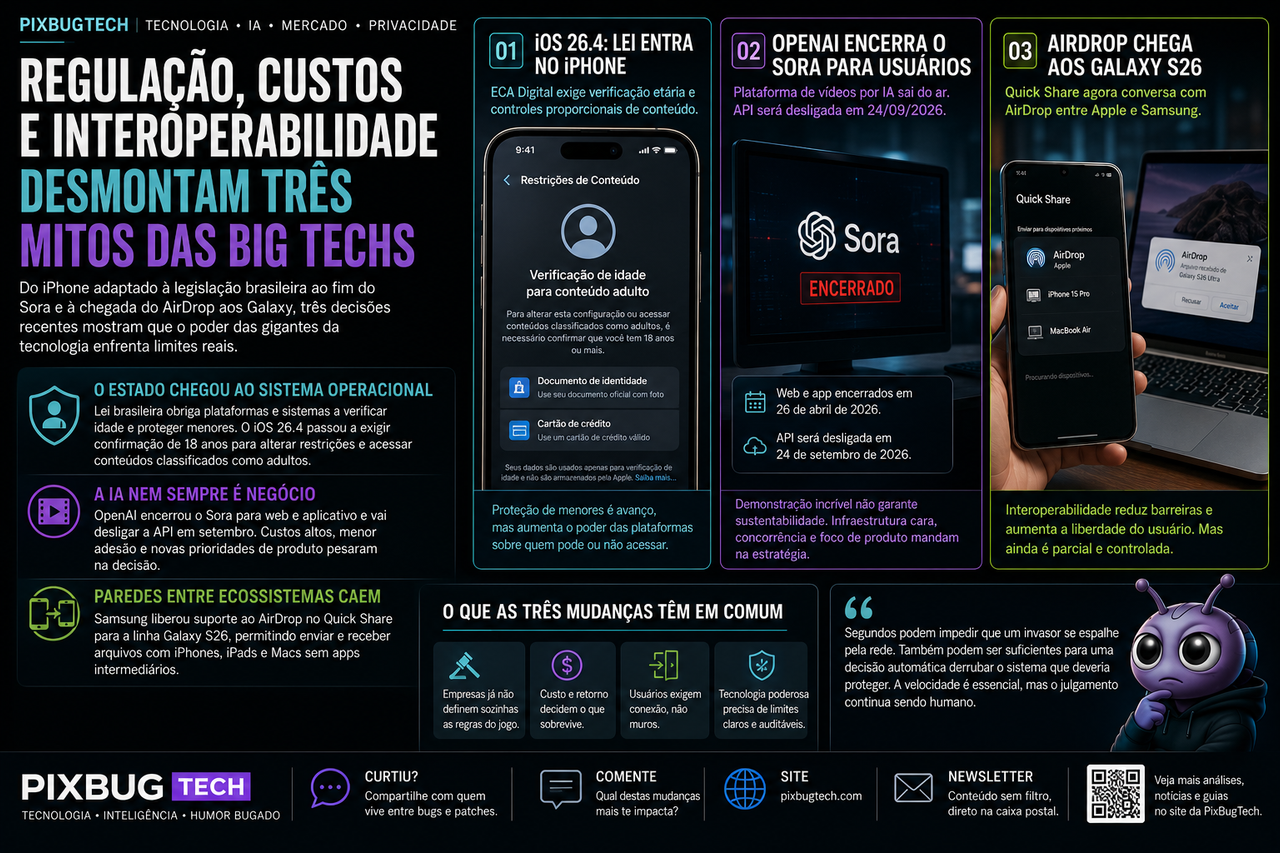 Regulação, custos e interoperabilidade desmontam três mitos das big techs