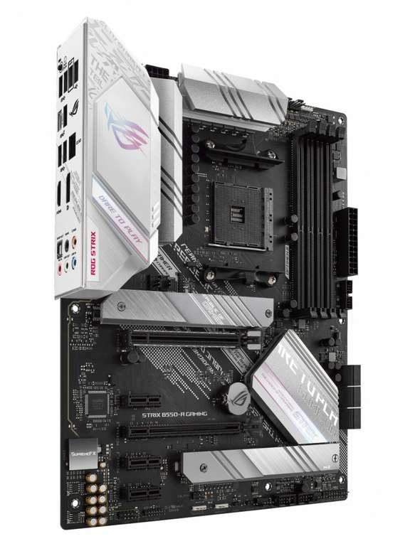 CyberPuerta: Asus ROG Strix B550-A Gaming CYBER-HAM (requiere actualizar bios para serie 5000, pero incluye bios flashback) 
