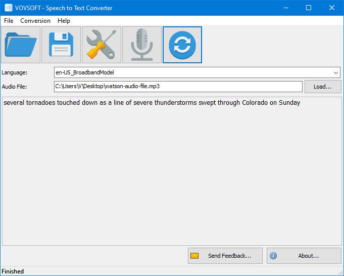 VovSoft Speech to Text Converter 1.5