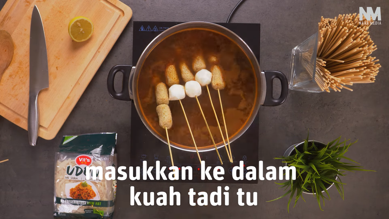 masukkan dalam kuah oden