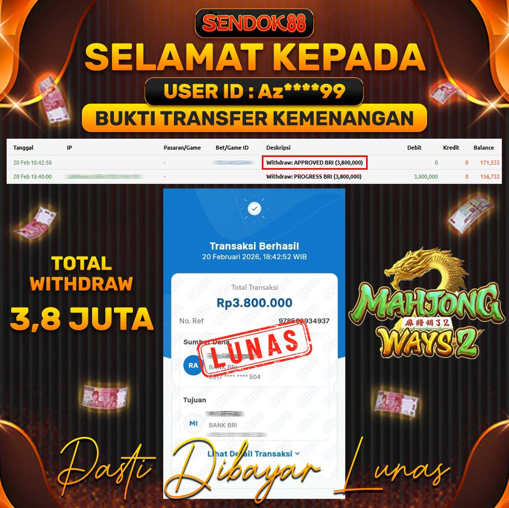 SENDOK88 JEPE! MAHJONG WAYS 2 Rp 3.800.000,- LUNAS!