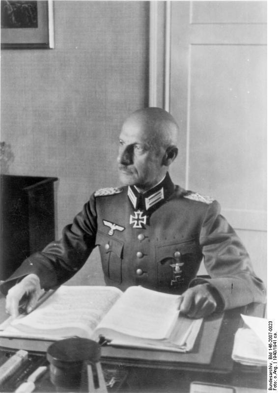 Wilhelm von Leeb. Alemania 1940 Wilhelm von Leeb. Alemania 1940