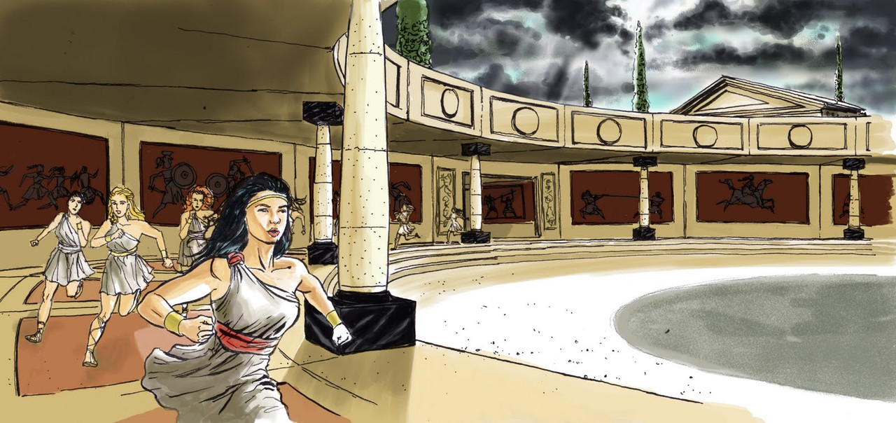 http://cdn.bleedingcool.net/wp-content/uploads//2011/07/lemus_AMAZON-ww-Arena-race-INKS-Final.jpg