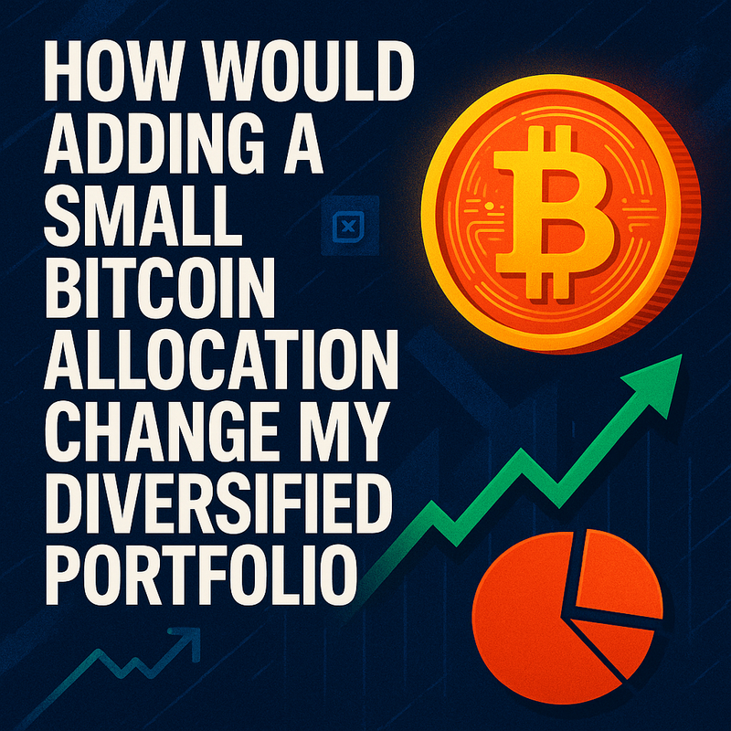 How would adding a small Bitcoin allocation change my diversified portfolio