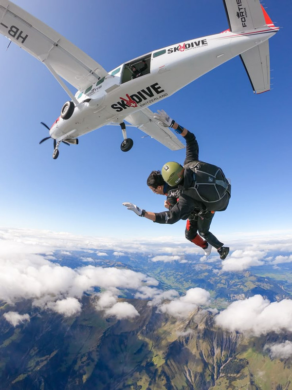Skydive over the Alps