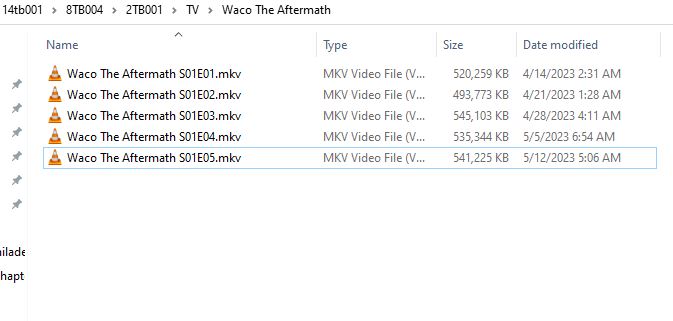 Waco - file naming