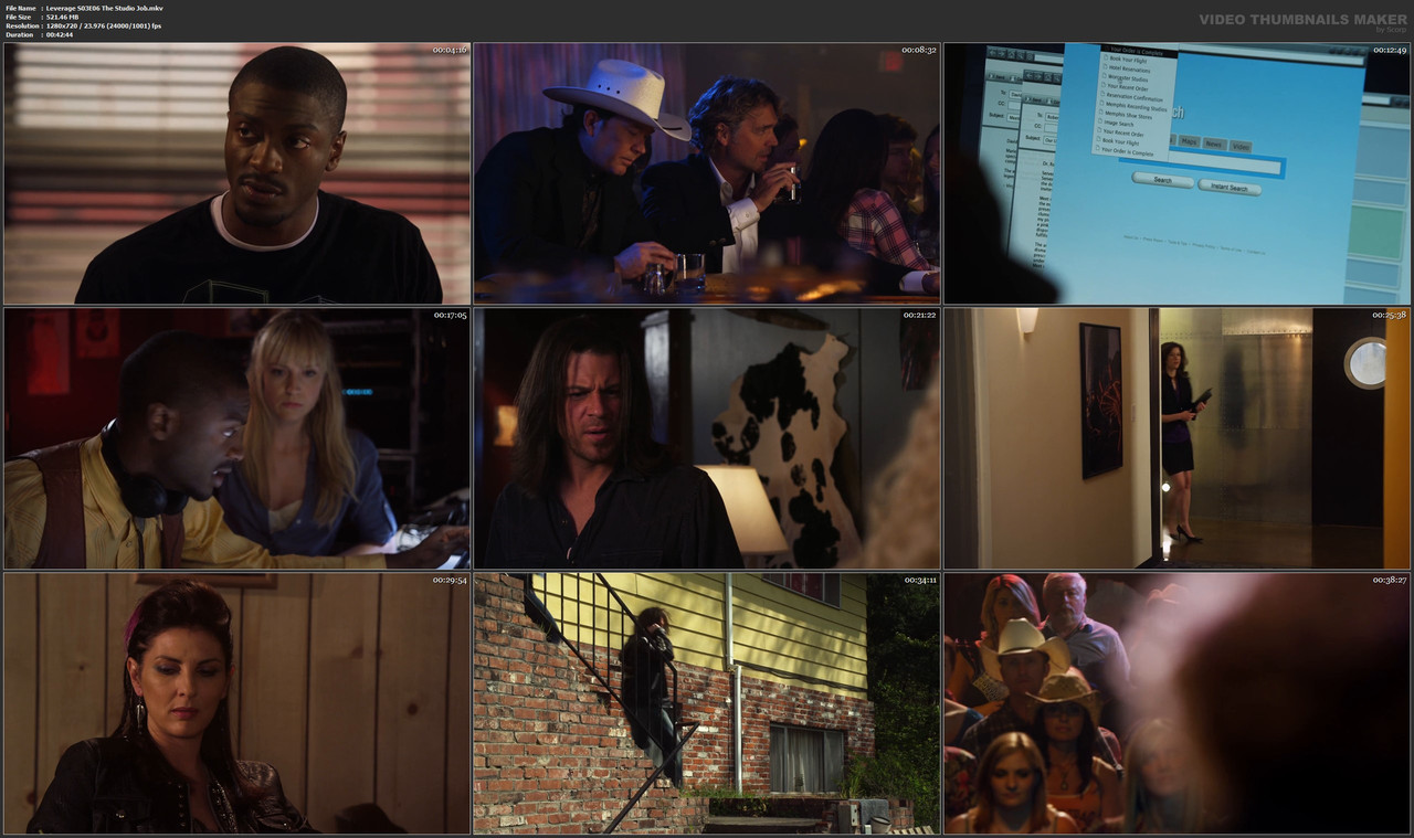 Leverage S03E06 The Studio Job.mkv