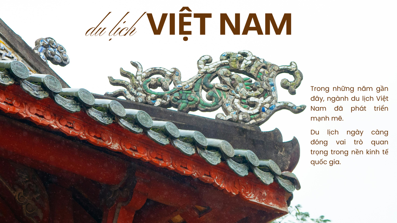 Nâu Vàng và Đỏ Cổ Điển Du Lịch Văn Hóa Việt Nam Trình Bày
