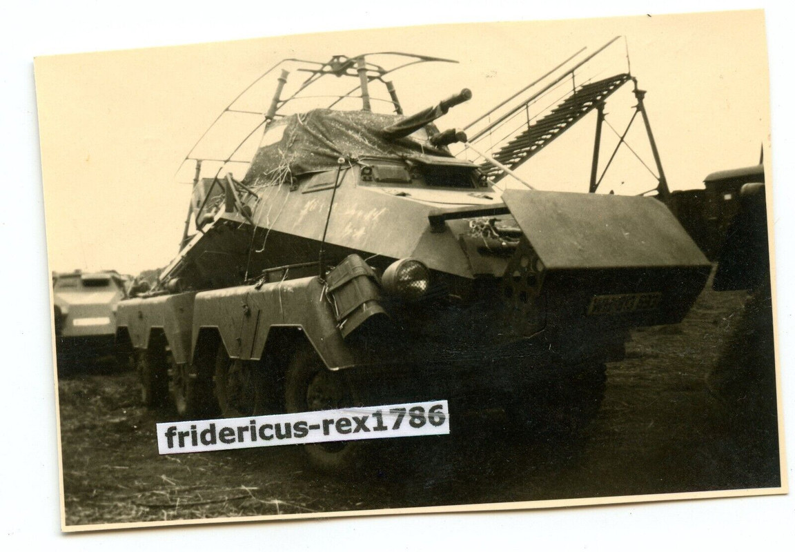 G74 Foto 1.Pz SpKp Ostfront Kampfraum Kursk Panzerspähwagen SdKfz 232 HKL 1943