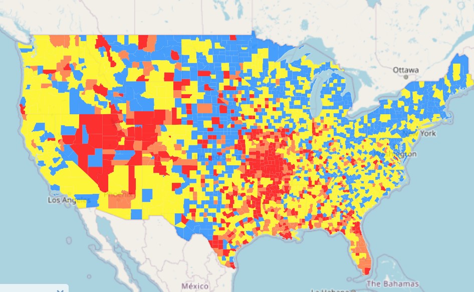 CDC maps, current Delta strain infections Political Forum