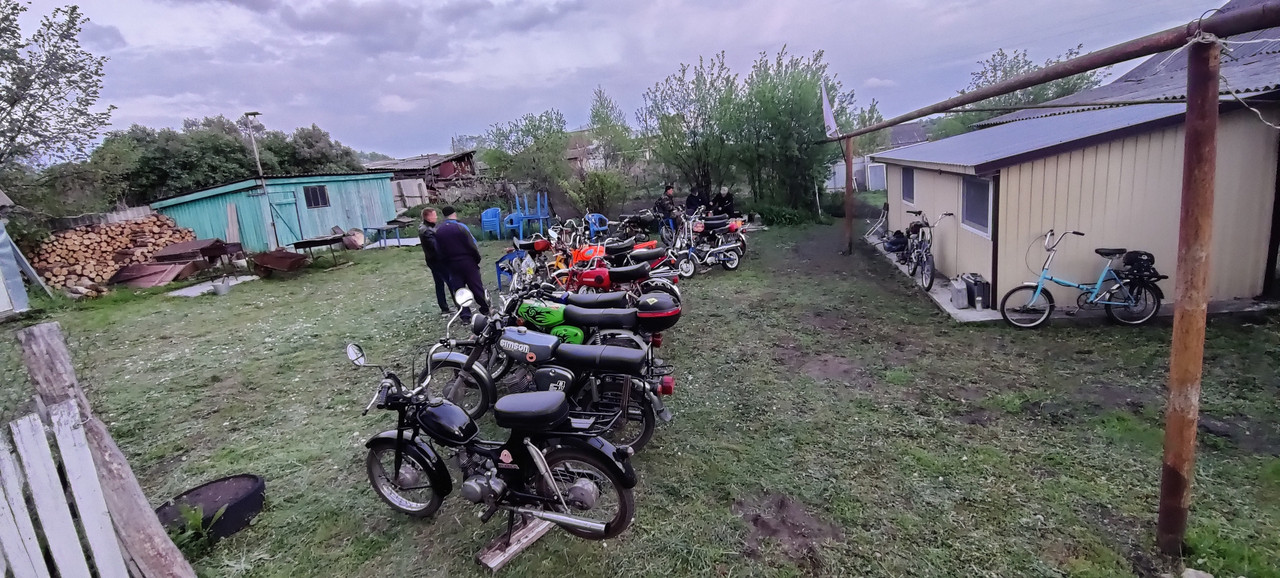 выстроились