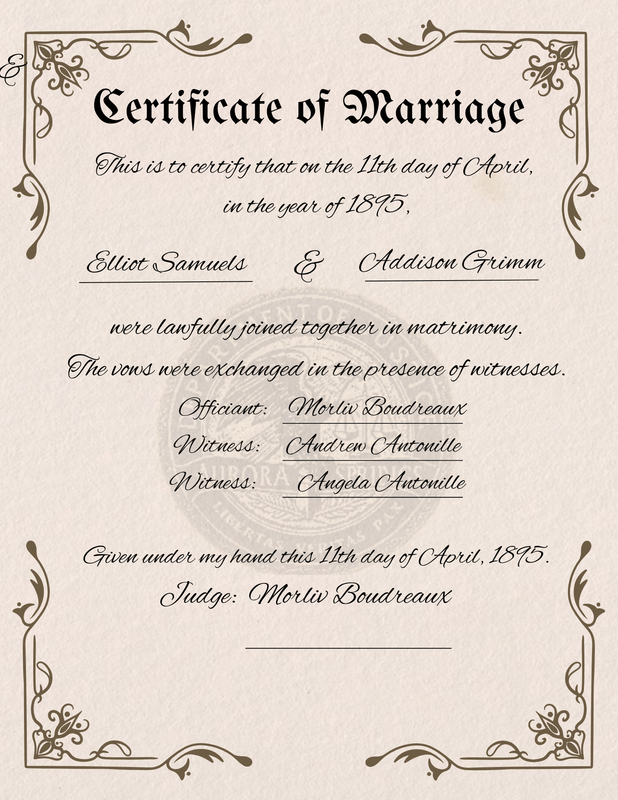 Elliotand Addison Marriage Cert