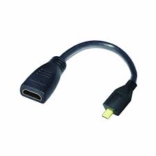 Adaptador compacto Mini HDMI macho a HDMI hembra de Argom.