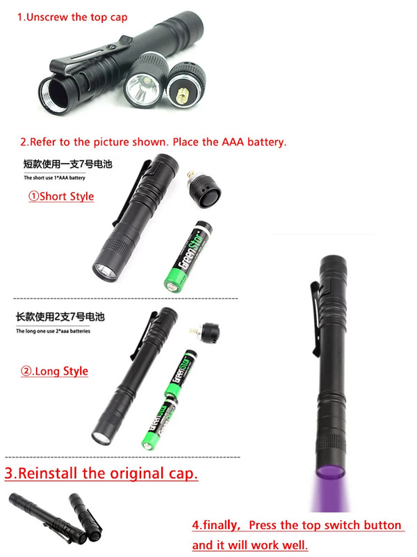 UV Fluorescent Detection Lamp