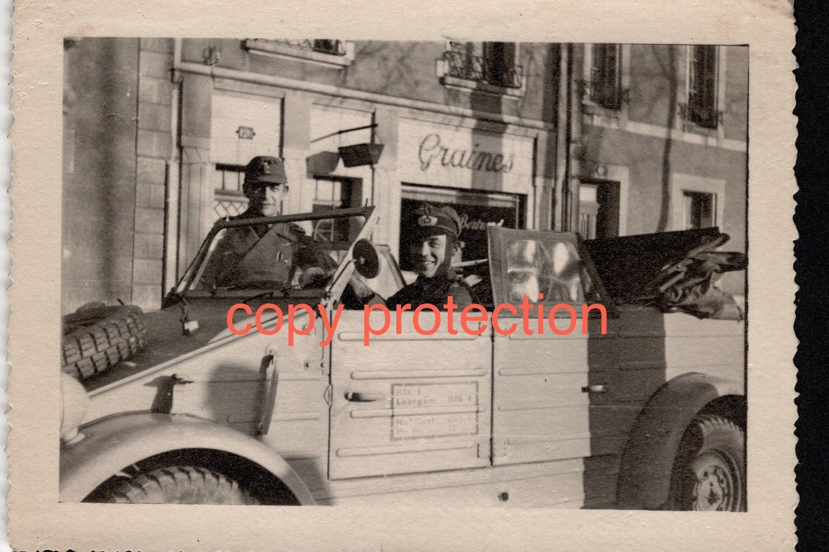 Orig. Foto VW 82 Kübelwagen Frankreich 1943-44 France Sturmgesch