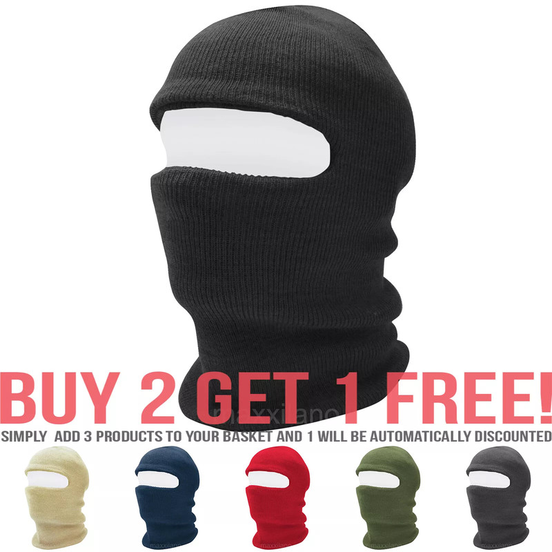 winter beanie hat ski mask knit warm balaclava

