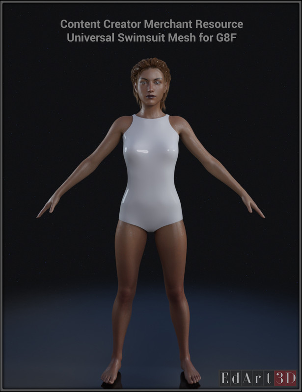 Ed Art3 D Universal Swimsuit Mesh G8 F