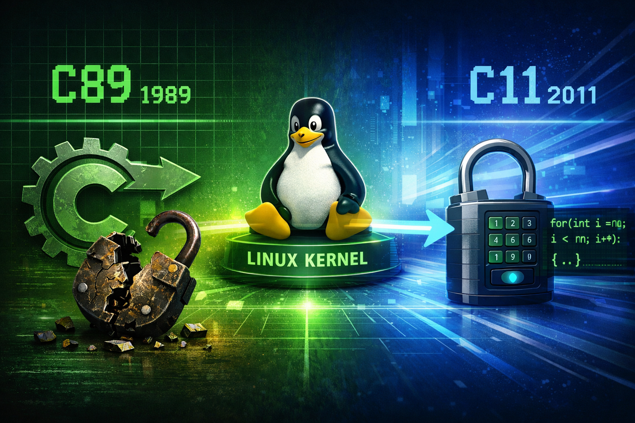 Linux kernel: Linus Torvalds pula de C89 direto para C11 — lição de manutenção que todo dev deveria grudar na parede