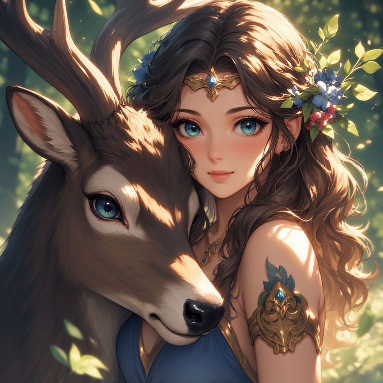 Goddess-Diana-with-a-Stag-waif-8