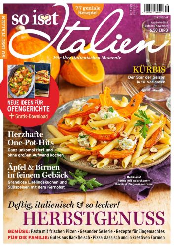Cover: So isst Italien Magazin No 06 Oktober-November 2023