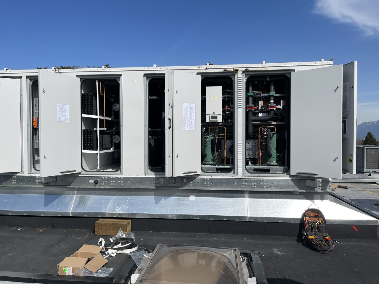 Large scale commercial HVAC infrastructure installation