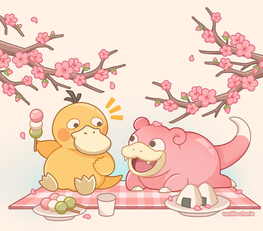 psyduck-and-slowpoke-pokemon-drawn-by-va