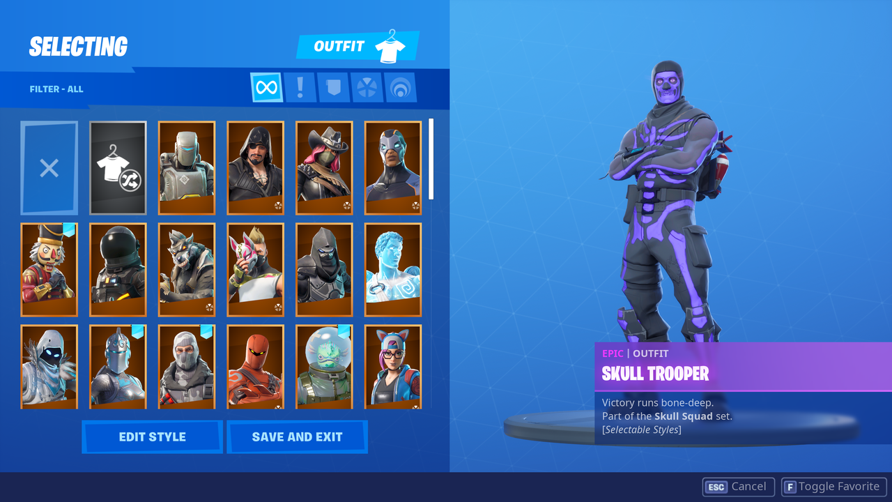 SOLD - S1 Acc[OG Skull,Raiders Revenge,Sparkle Specialist,Tryhard skins ...