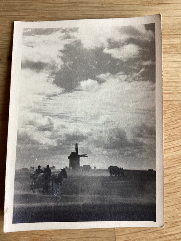 Wehrmacht Windmühle Ortsangabe Osten beschriftet Original Foto