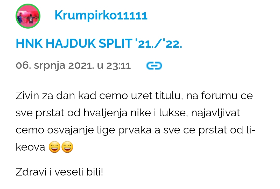 Uoci prosle sezone sam dobro prognozirao, pa hajdemo nastaviti niz.