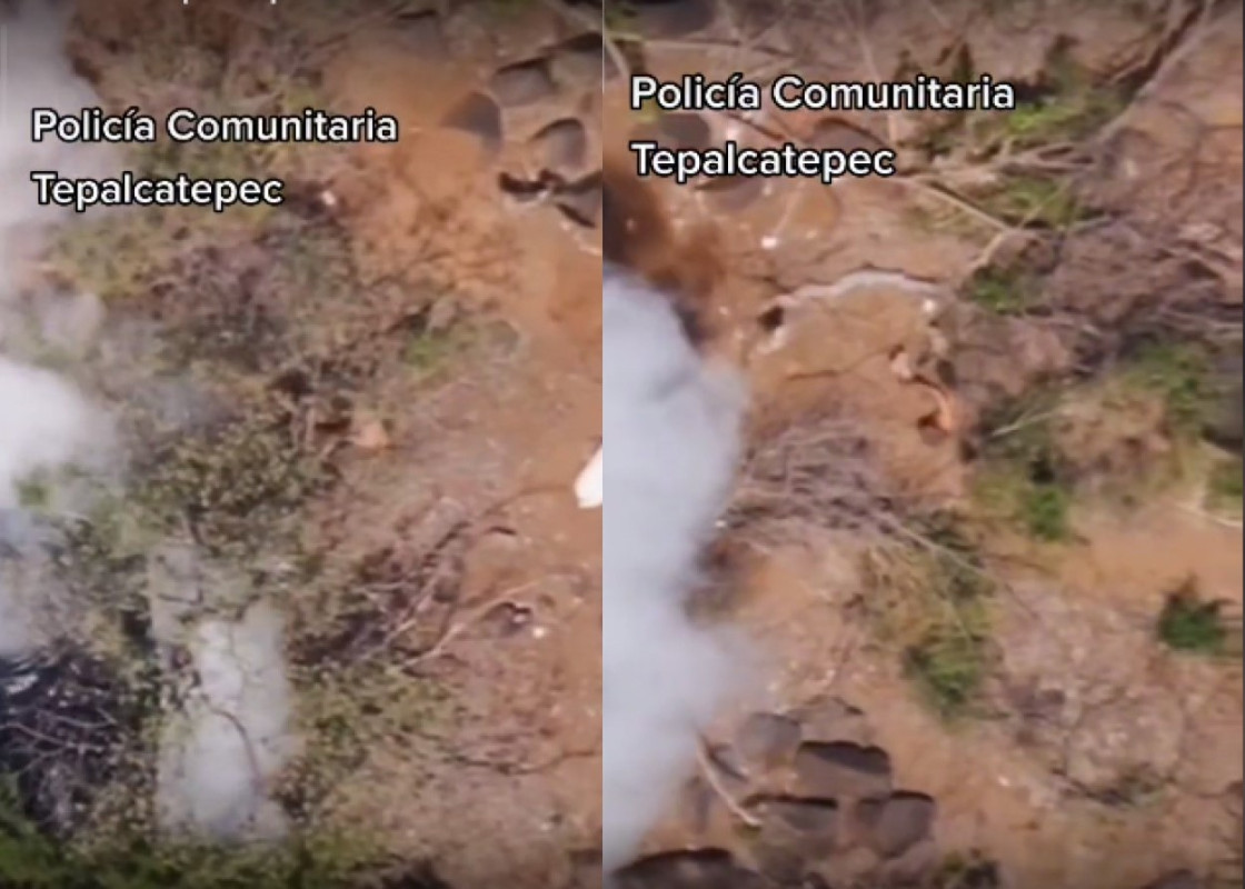 Dron del CJNG habría atacado a policías comunitarios de Tepalcatepec