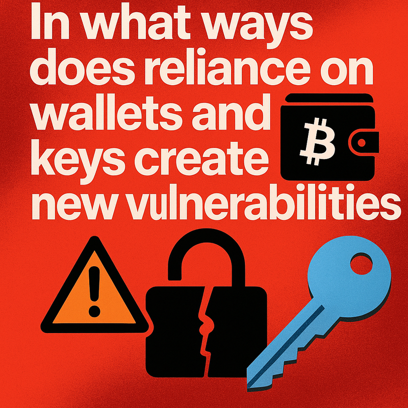 In what ways does reliance on wallets and keys create new vulnerabilities