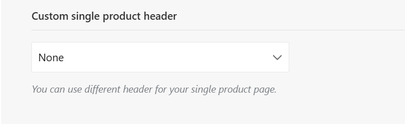 single product