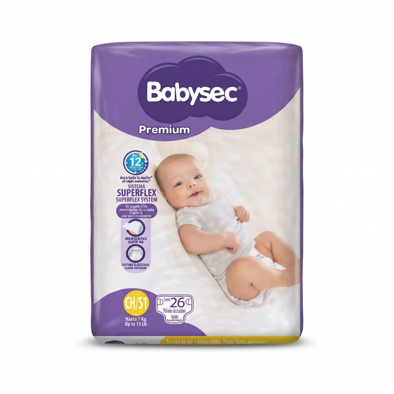 BabySec Pañales Premium S1 26/1