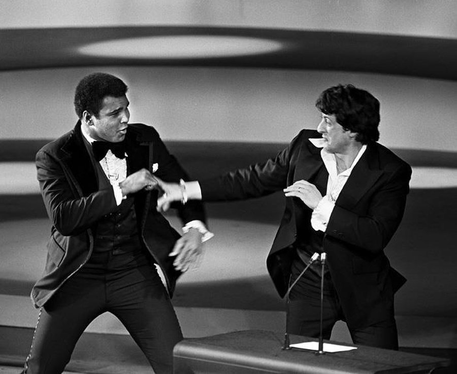 Muhammad Ali e Sylvester Stallone Oscar 1976 Video YouTube