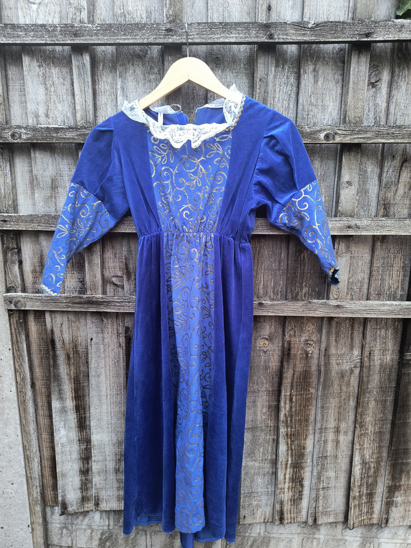 Blue And Gold Royal Dress - Age 09 - 11