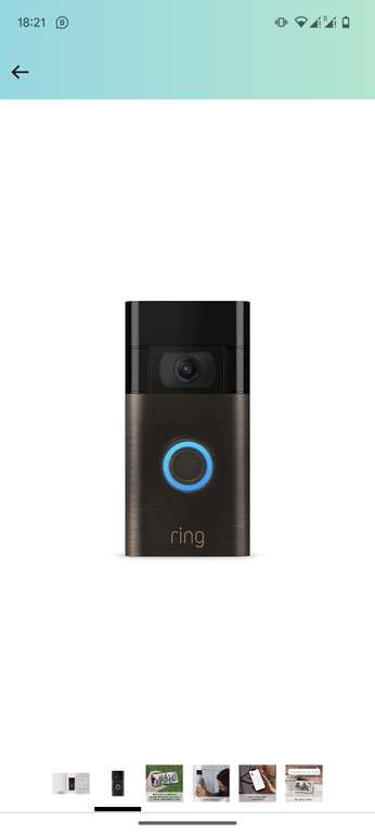 Amazon: Ring Video Doorbell – video HD 1080p, detección de movimiento mejorada y fácil instalación – Edición 2020