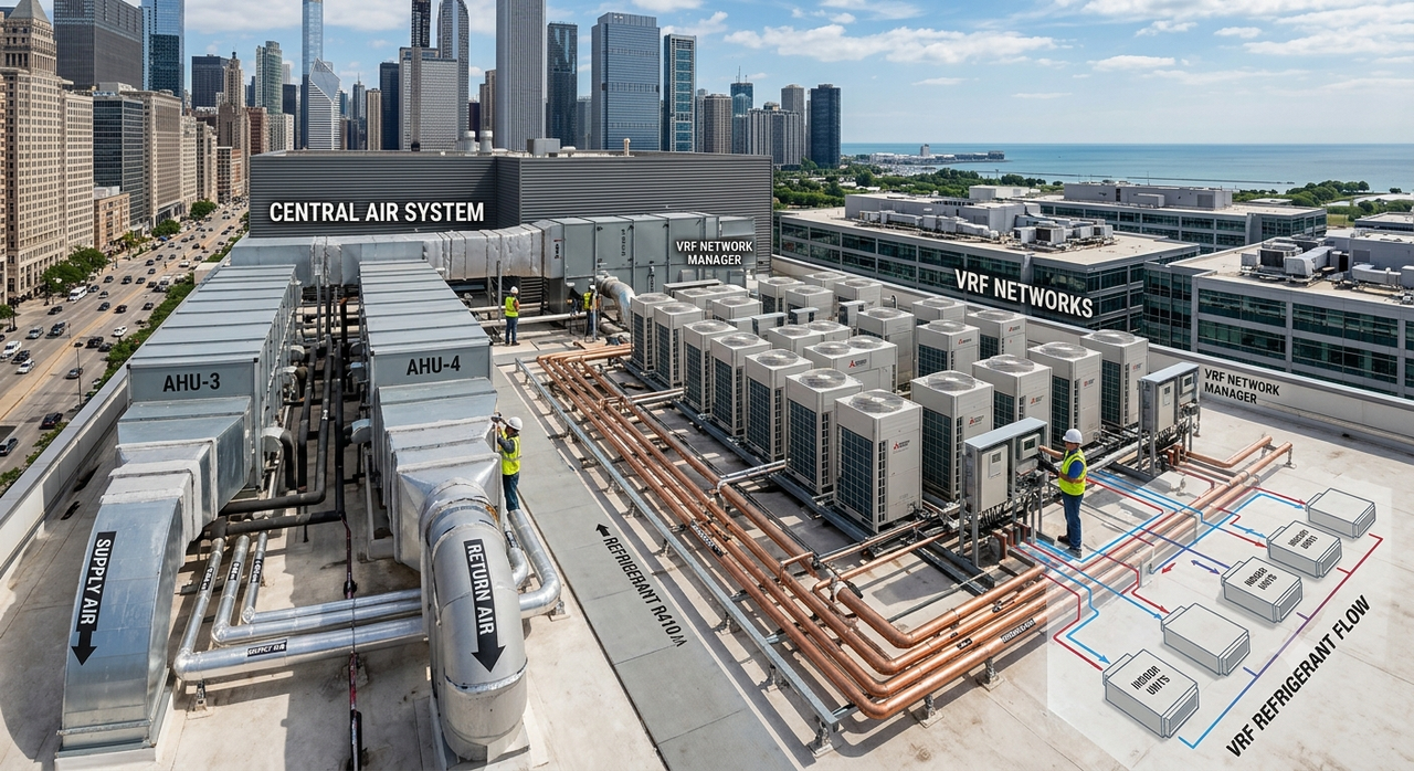 Industrial HVAC Central Air Ducting