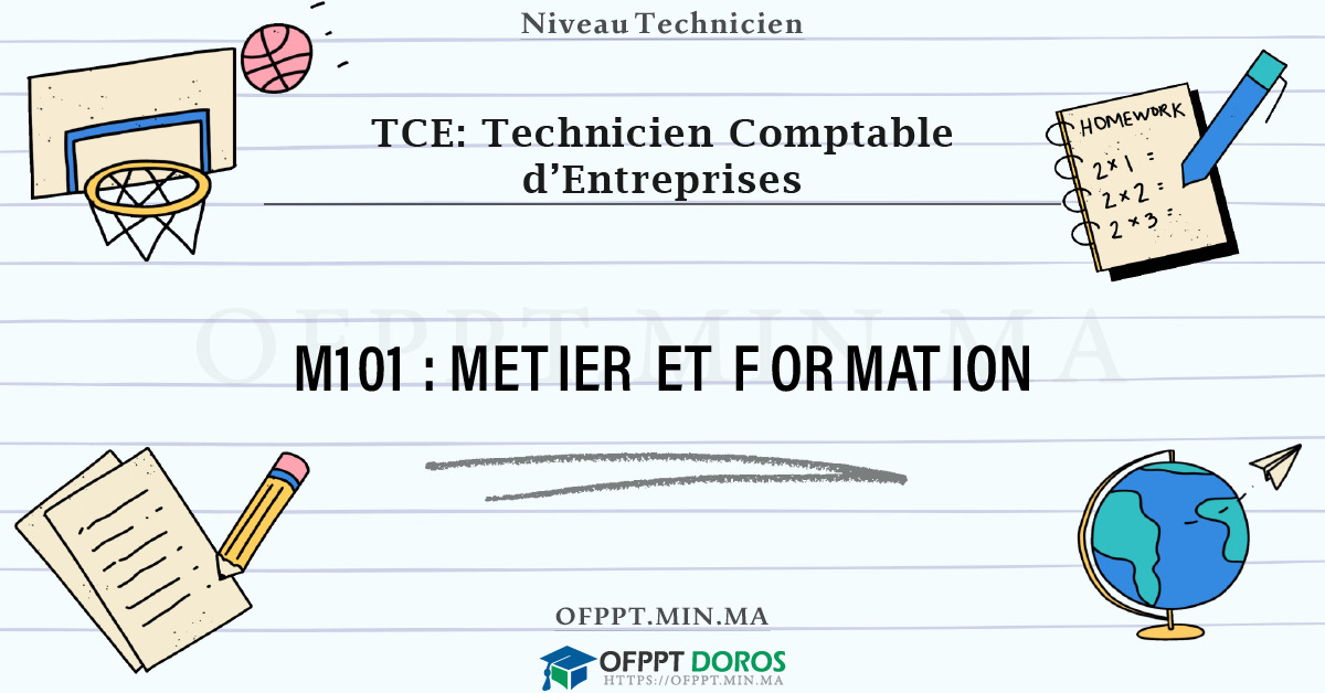 Sommaire détaillé du cours METIER ET FORMATION M101 OFPPT - Structure du module