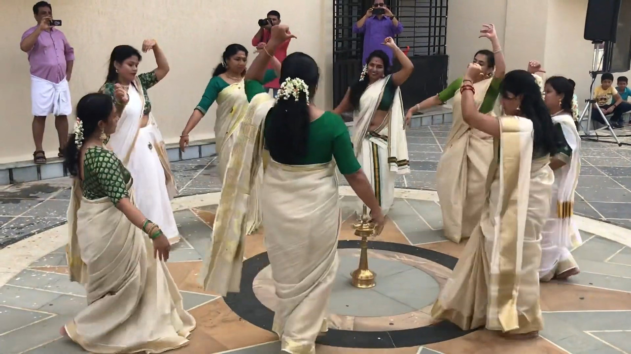 Sexy Aunty big Navel show from thiruvathira.mp4_snapshot_03.11.830