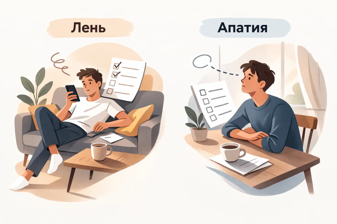 лень или апатия